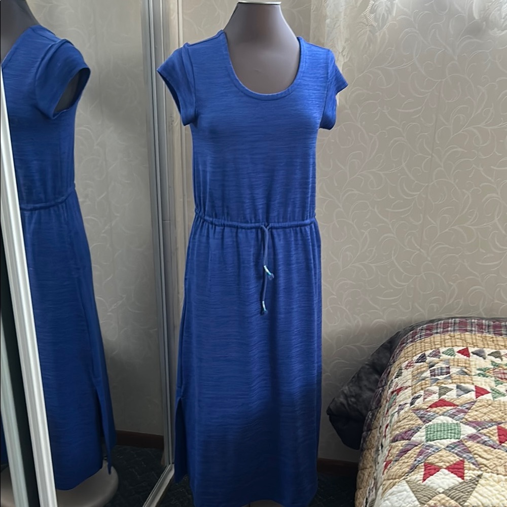 T by Talbots Blue Casual Women's Dress size Med